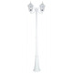 Chester Twin Head Curved Arm Tall Post Light - White Finish / B22 Chester Twin Head Curved Arm Tall Post Light - White Finish / B22